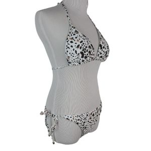 NWT Victoria's Secret Bikini Tie Side Adjustable Animal Print Medium Large